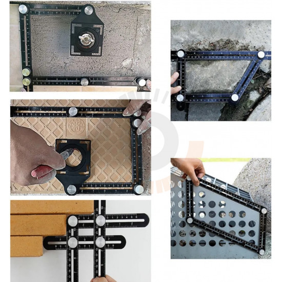Esquadro Multifunções Duplo em Alumínio 