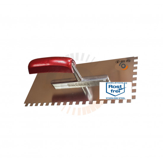 Liçosa em Inox Dentada 280x130mm Cabo Madeira