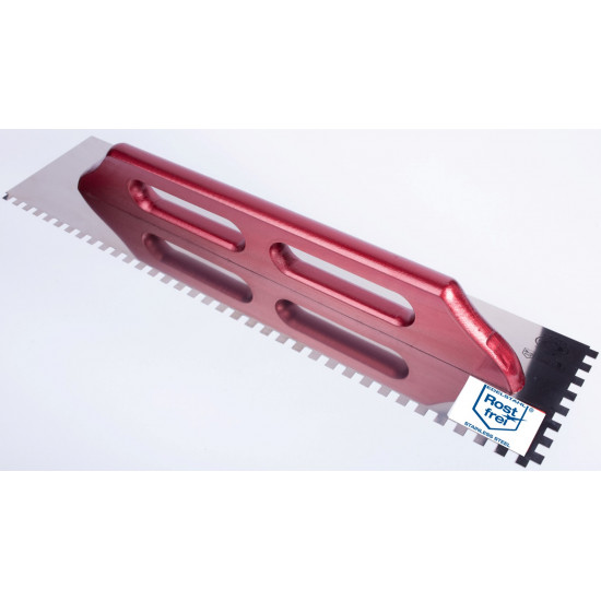 Liçosa em Inox Dentada Profissional 680x130mm - Cabo Madeira